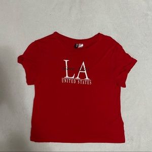 LA red T shirt